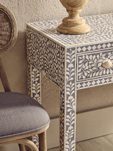 Bone Inlay Floral Desk