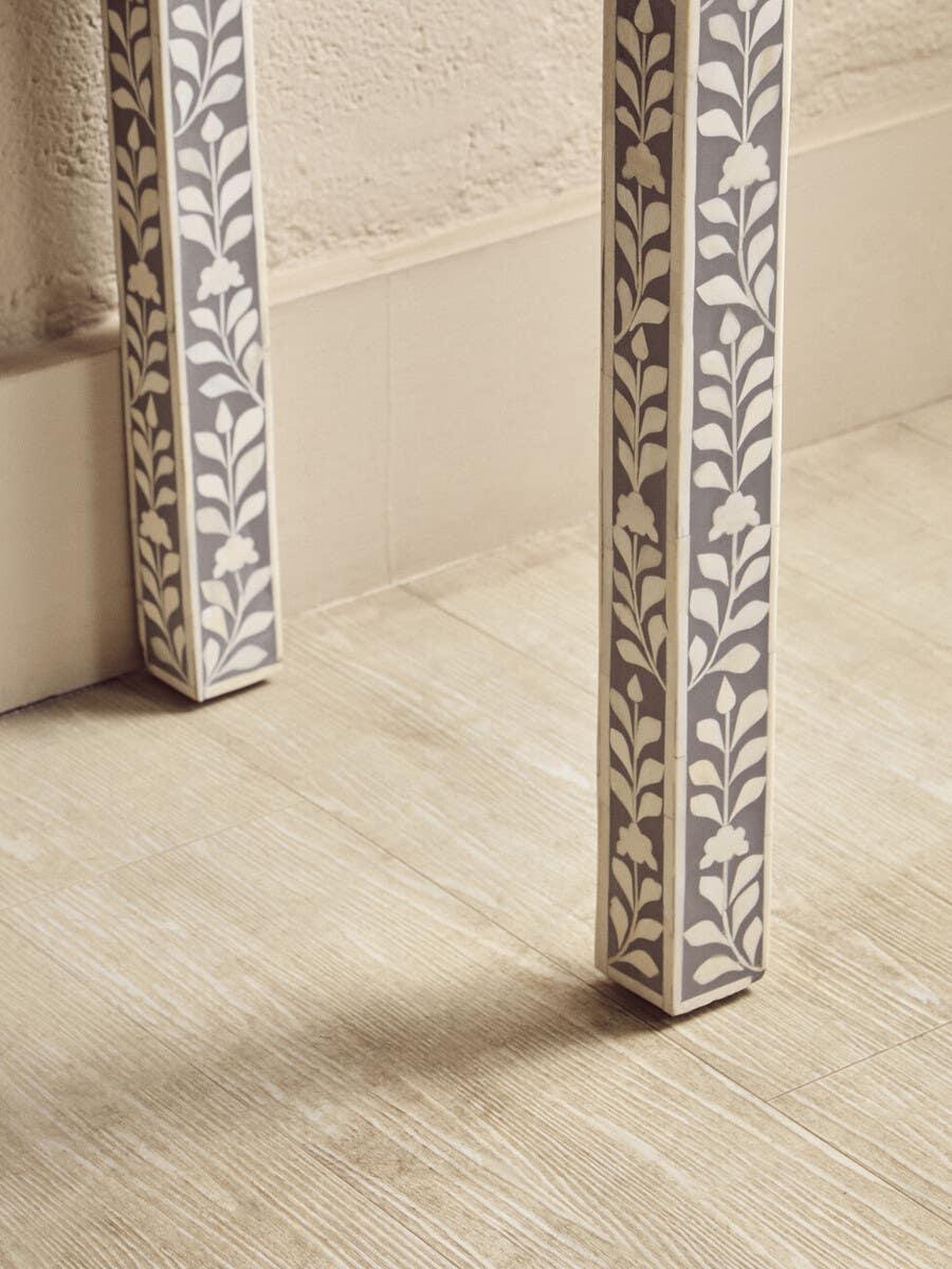 Bone Inlay Floral Desk