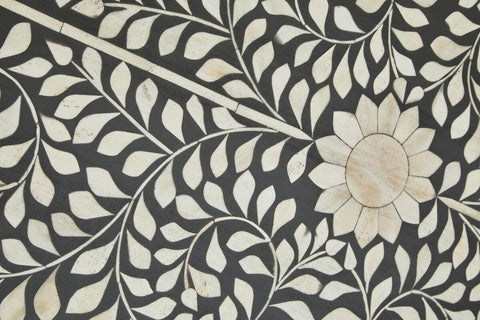 Bone Inlay Floral Desk