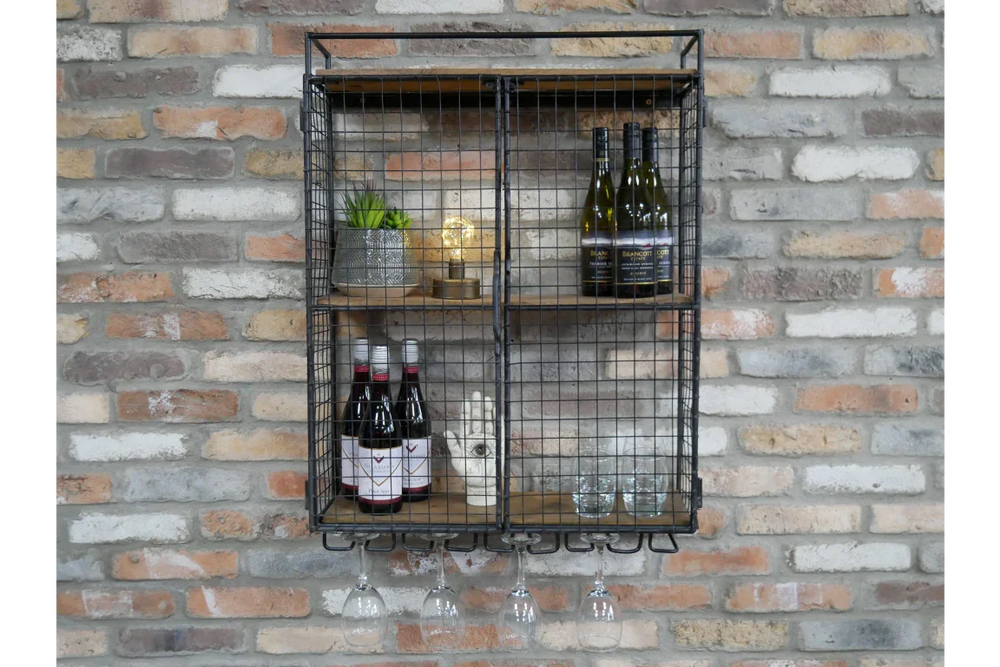 Industrial Wine Wall Unit - 7729