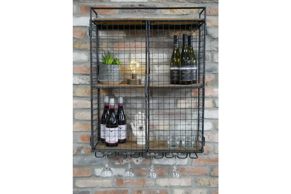Industrial Wine Wall Unit - 7729