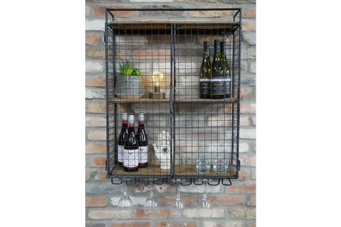 Industrial Wine Wall Unit - 7729