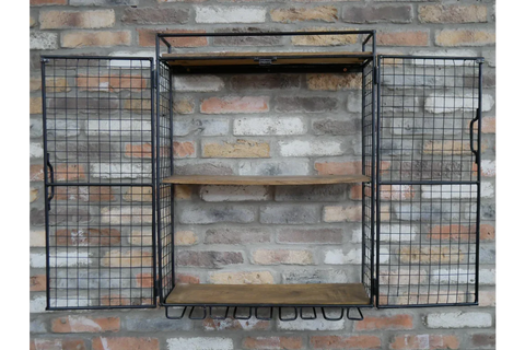 Industrial Wine Wall Unit - 7729