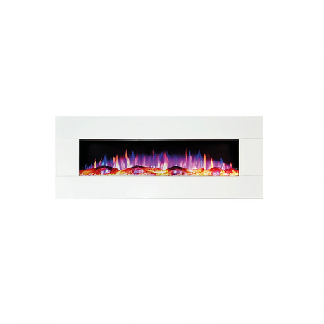 Ezee Glow XL Zara 72" White Electric Fire