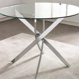 Anderson Round Dining Table - Silver - AND101