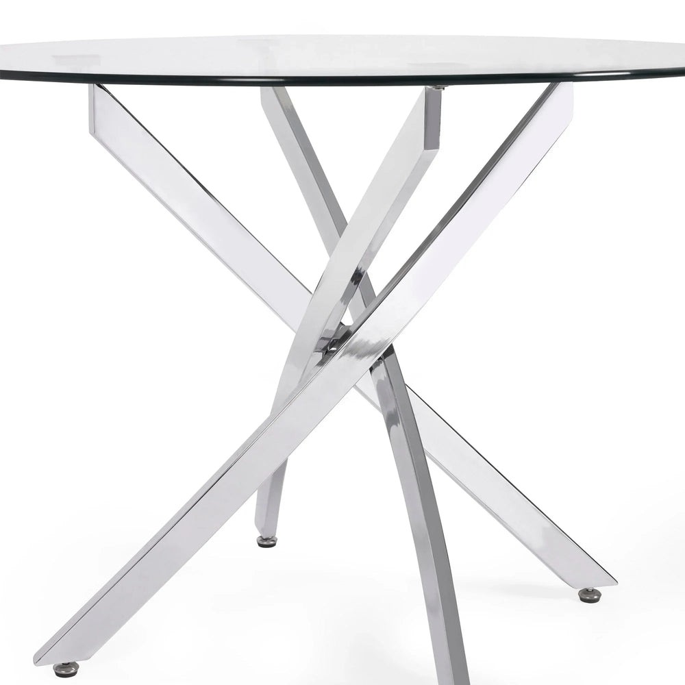 Anderson Round Dining Table - Silver - AND101