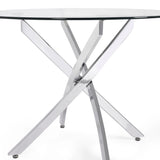 Anderson Round Dining Table - Silver - AND101