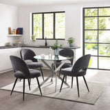 Anderson Round Dining Table - Silver - AND101