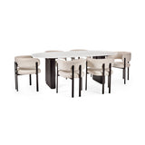 Bolivia Oval Dining Table - White - BOL002