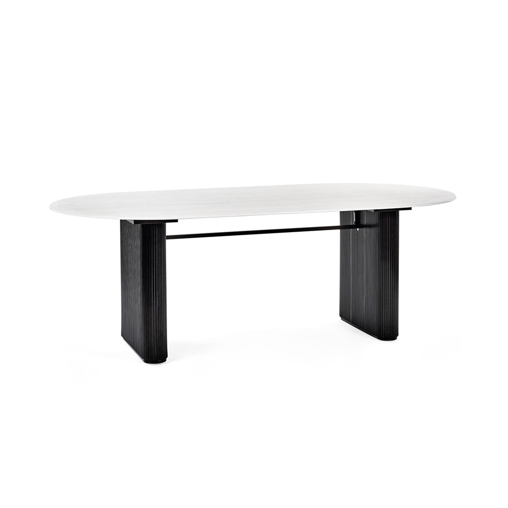 Bolivia Oval Dining Table - White - BOL002
