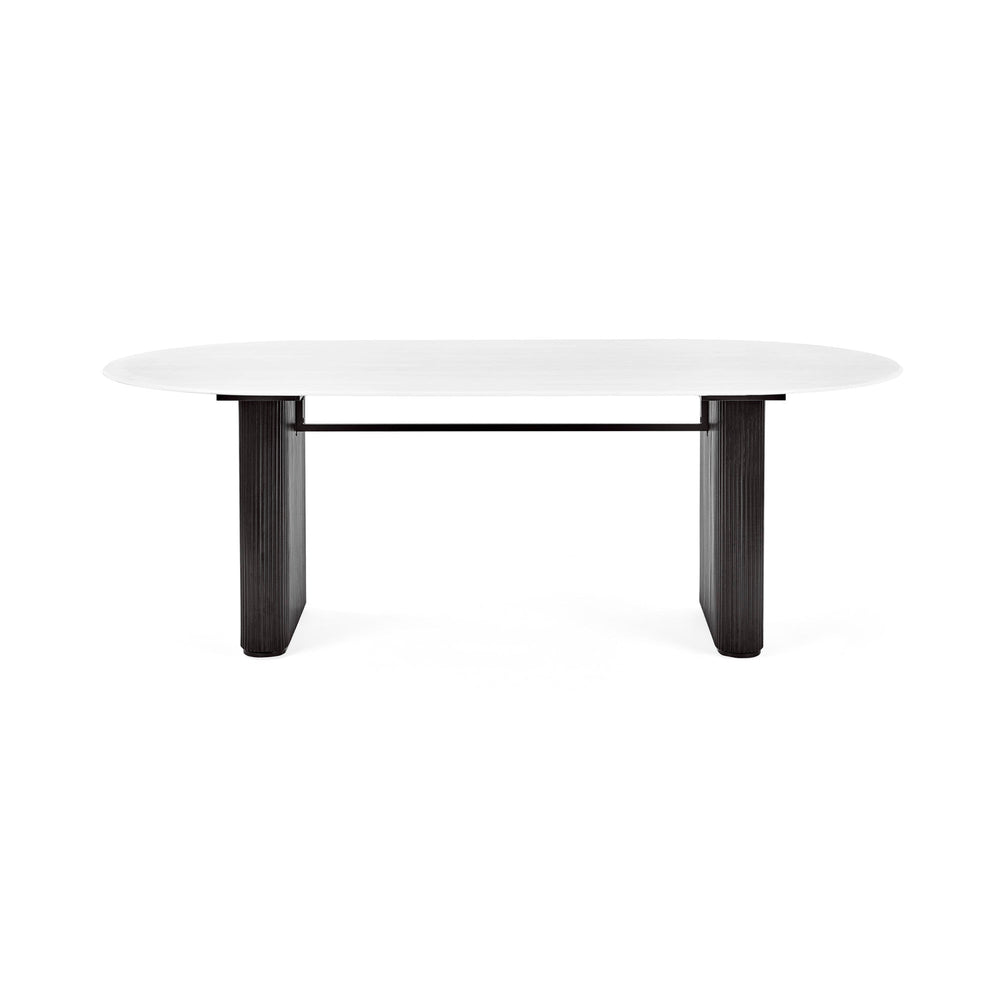 Bolivia Oval Dining Table - White - BOL002