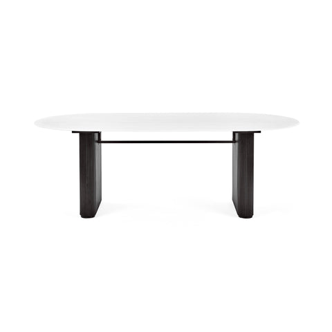 Bolivia Oval Dining Table - White - BOL002