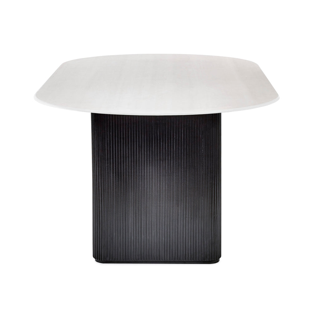 Bolivia Oval Dining Table - White - BOL002