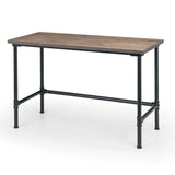 Carnegie Pipe Desk - Dark Brown - CAR501