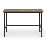 Carnegie Pipe Desk - Dark Brown - CAR501