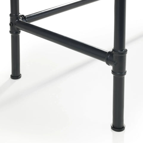 Carnegie Pipe Desk - Dark Brown - CAR501