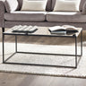 Chicago Coffee Table - Glass and Black - CHI012