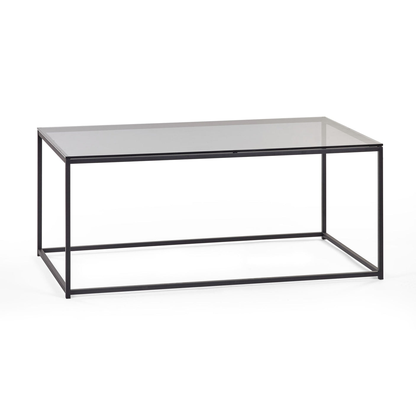 Chicago Coffee Table - Glass and Black - CHI012