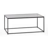 Chicago Coffee Table - Glass and Black - CHI012