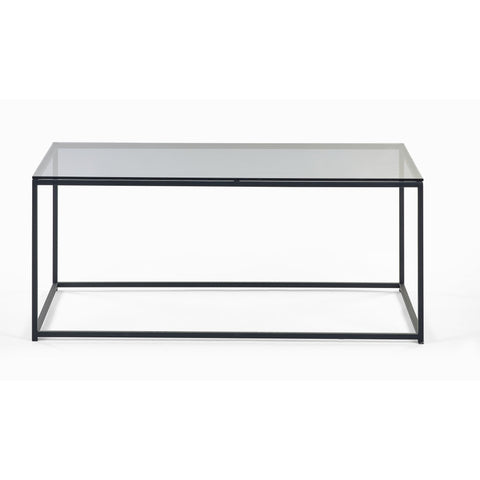 Chicago Coffee Table - Glass and Black - CHI012