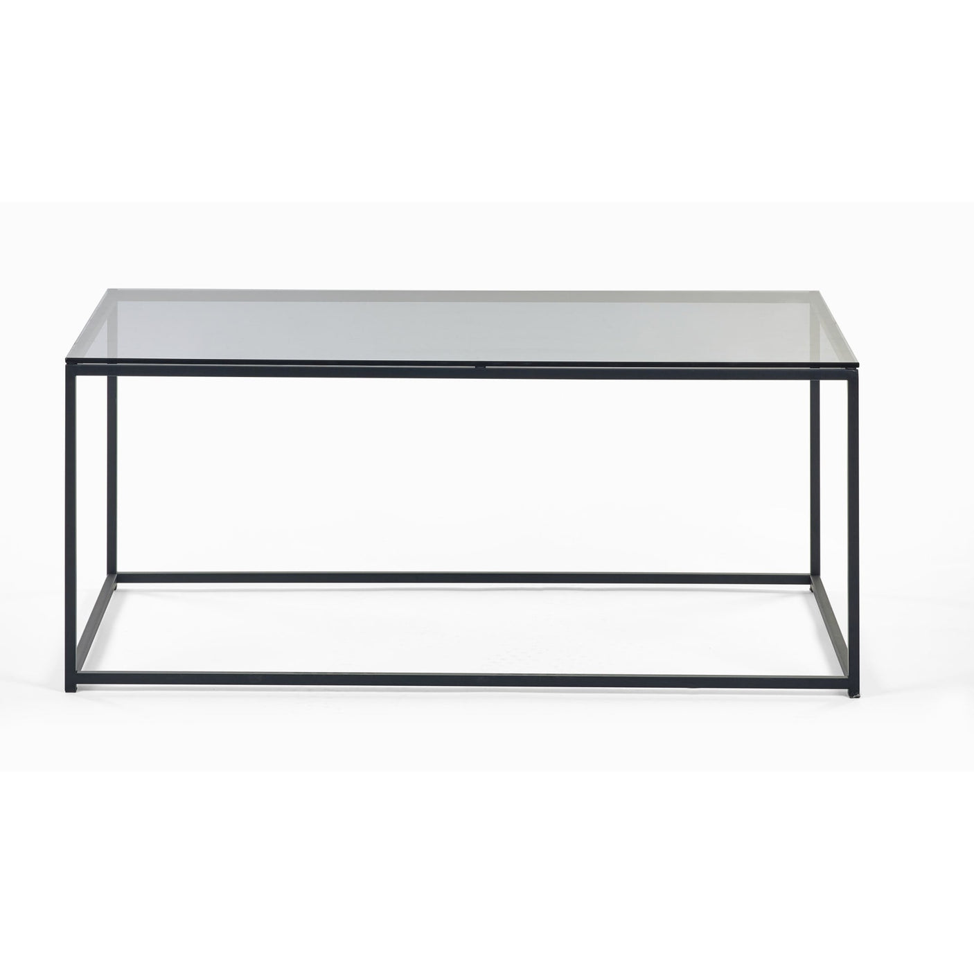 Chicago Coffee Table - Glass and Black - CHI012