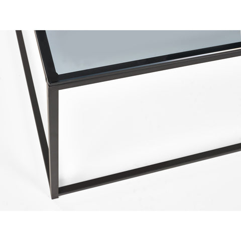 Chicago Coffee Table - Glass and Black - CHI012