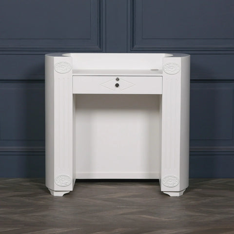 White Reception Desk