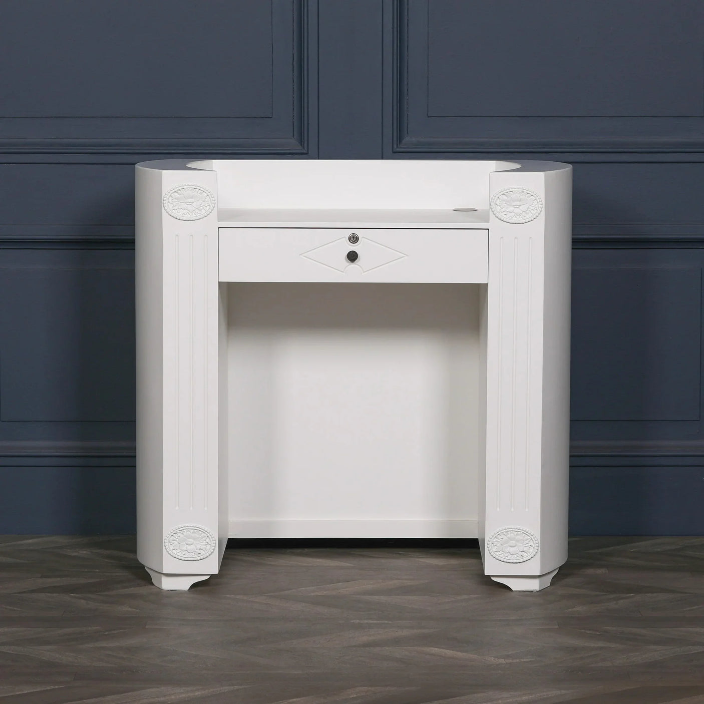 White Reception Desk