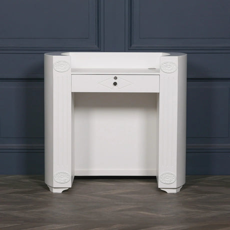 White Reception Desk