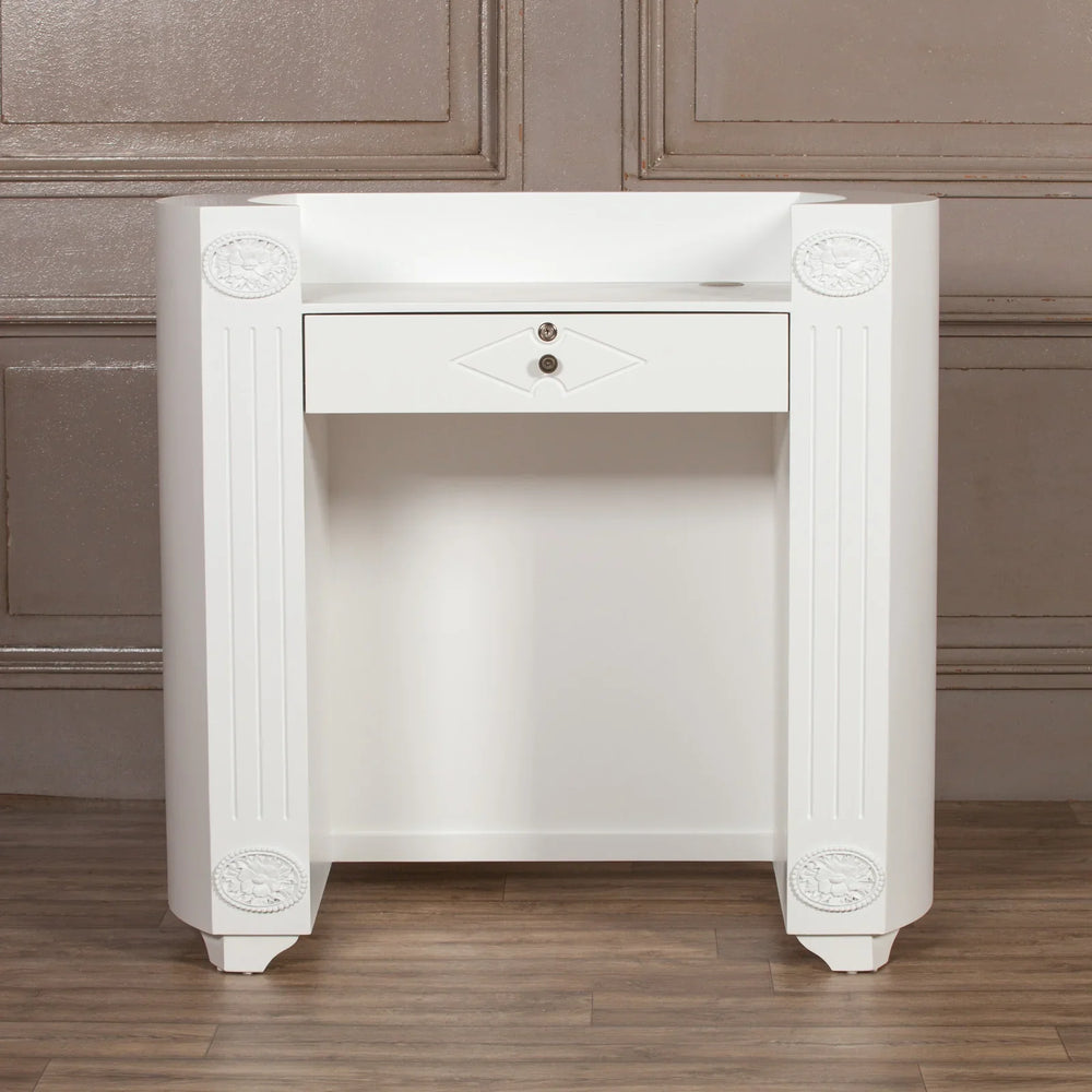 White Reception Desk