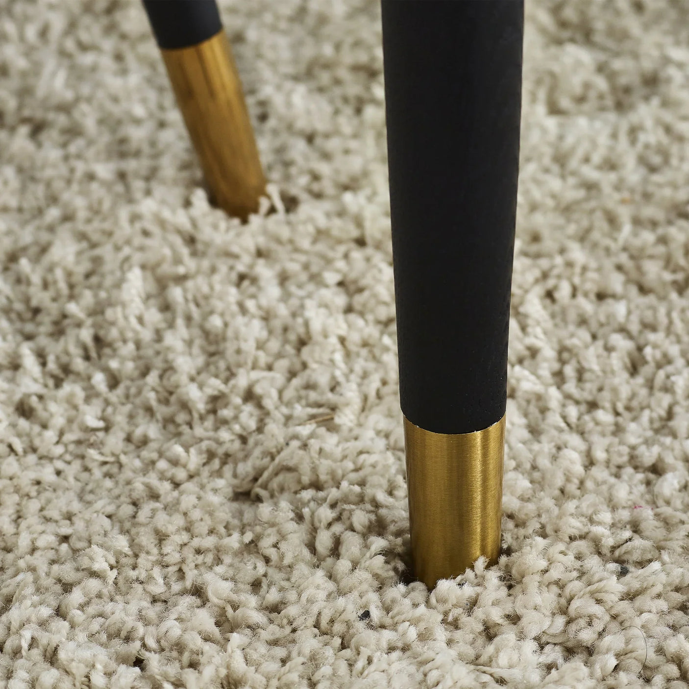 Louis Dining Table With Drawers - Black and White - LOU001