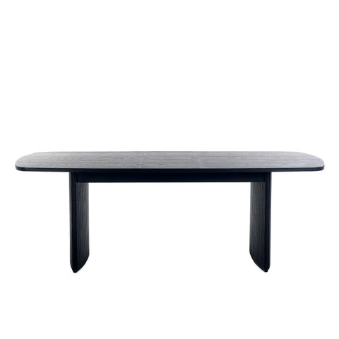 Louis Extending Dining Table - Black - LOU004