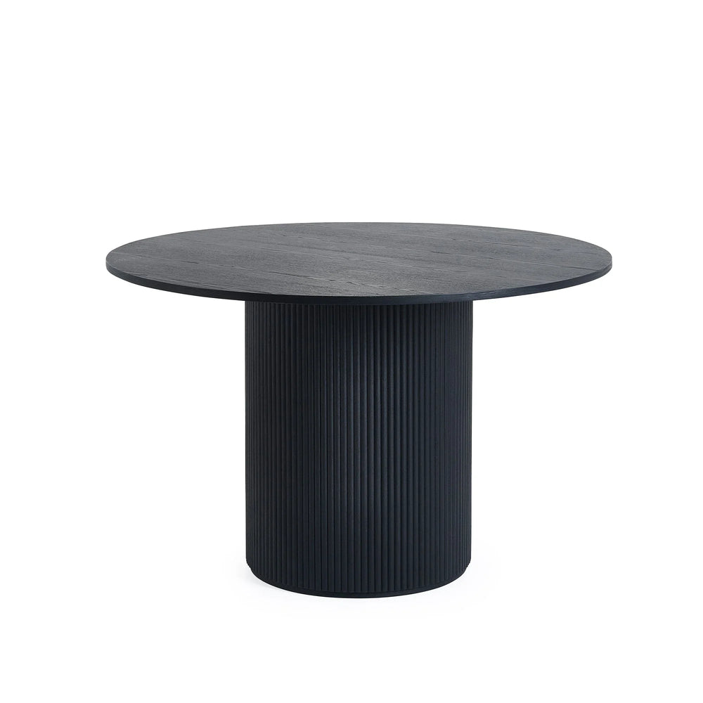 Louis Round Dining Table - Black - LOU005