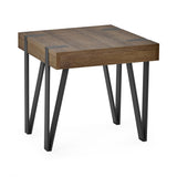 Troy Lamp Table - Dark Oak - TRO002