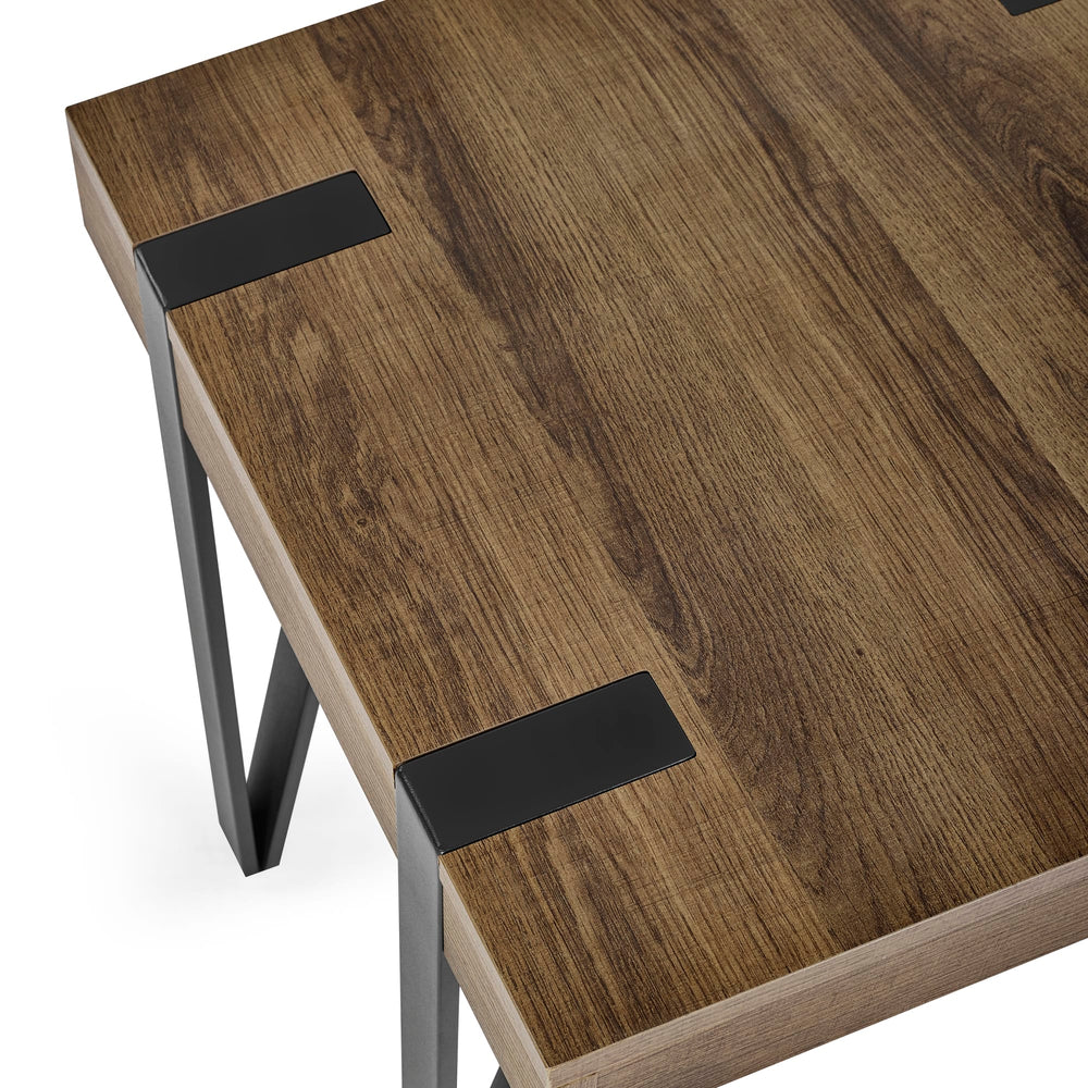 Troy Lamp Table - Dark Oak - TRO002